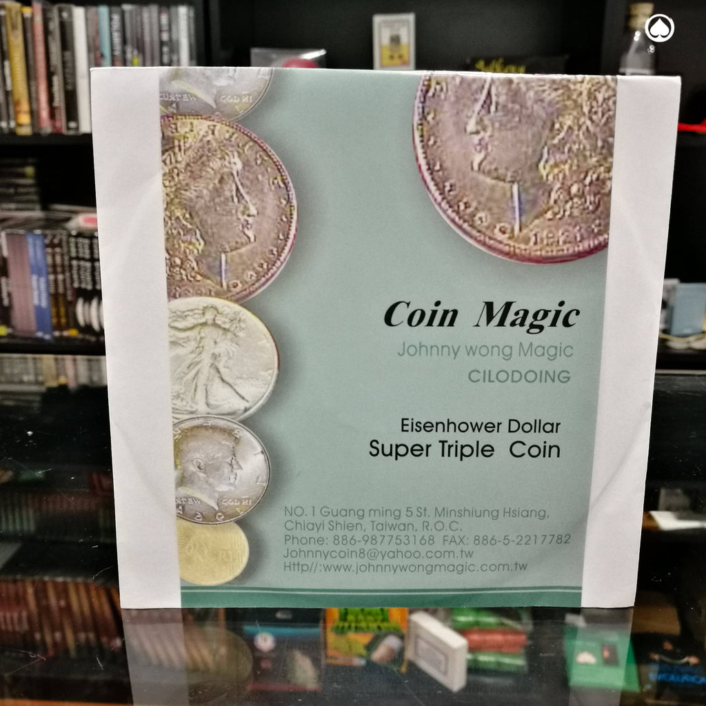Super Triple Coin EISENHOWER by Johnny Wong - Gimmick/DVD