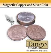 Magnetic Copper and Silver Half Dollar by Tango Magic
